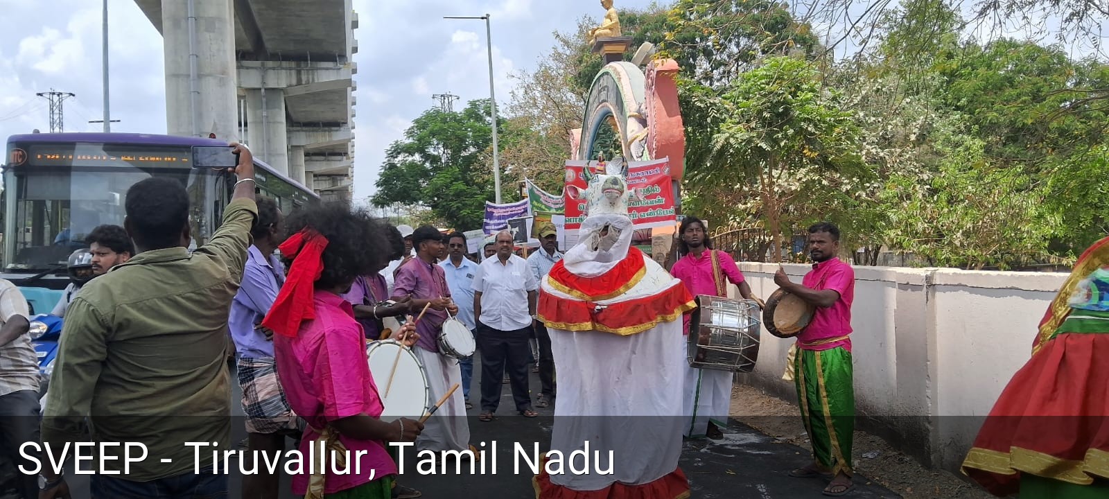Street Rally with Placards
