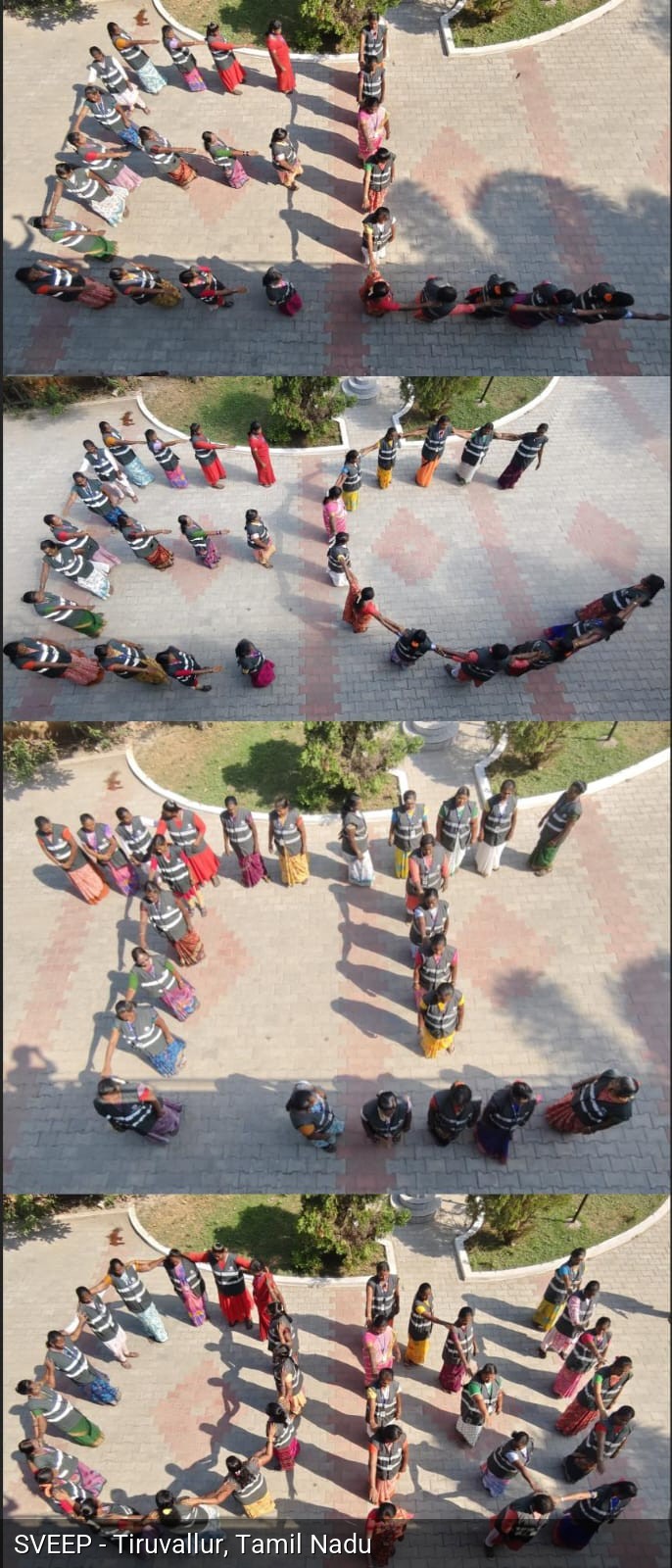 Human Chain for Voting Awareness