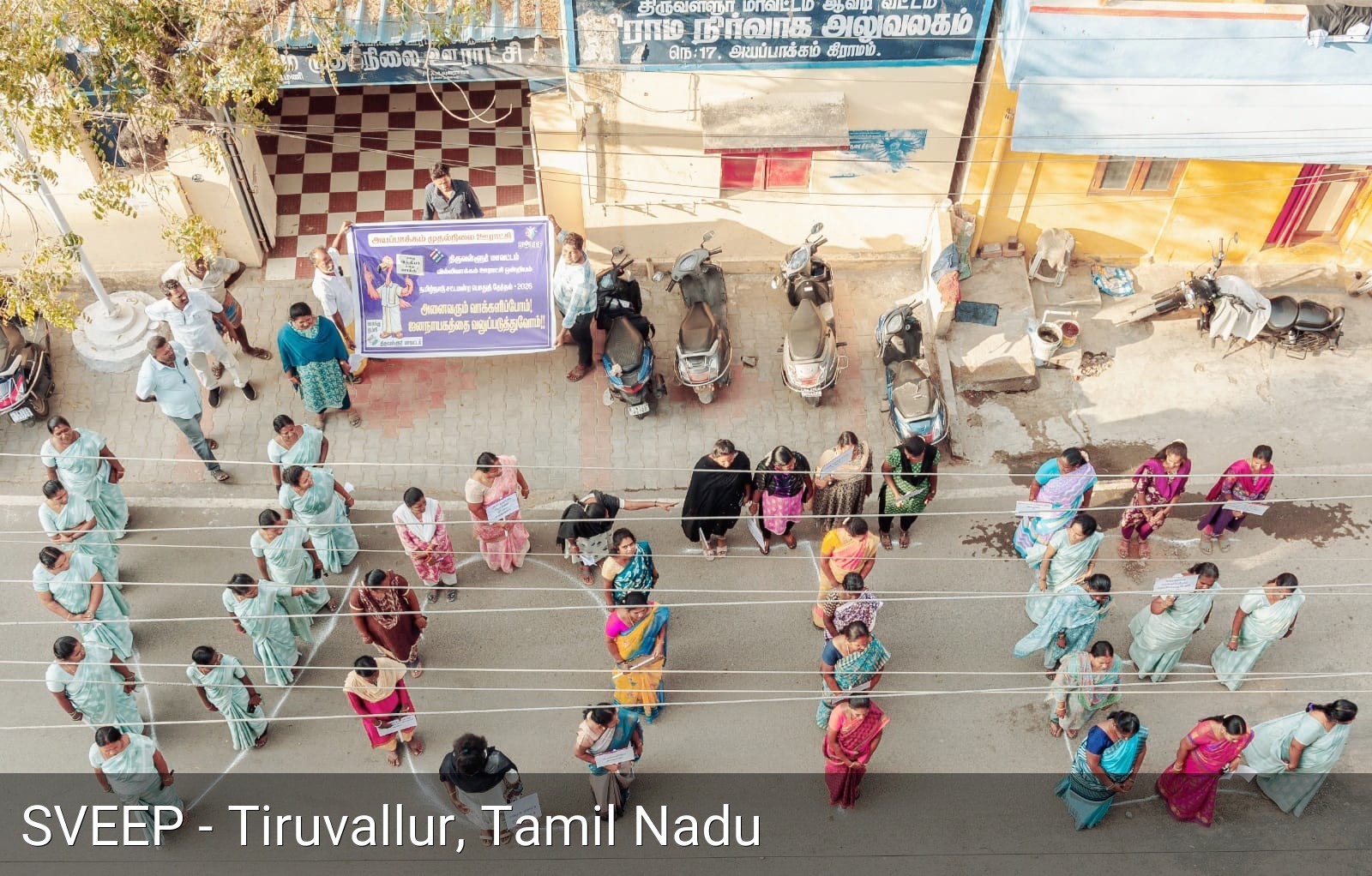 Street Rally with Placards