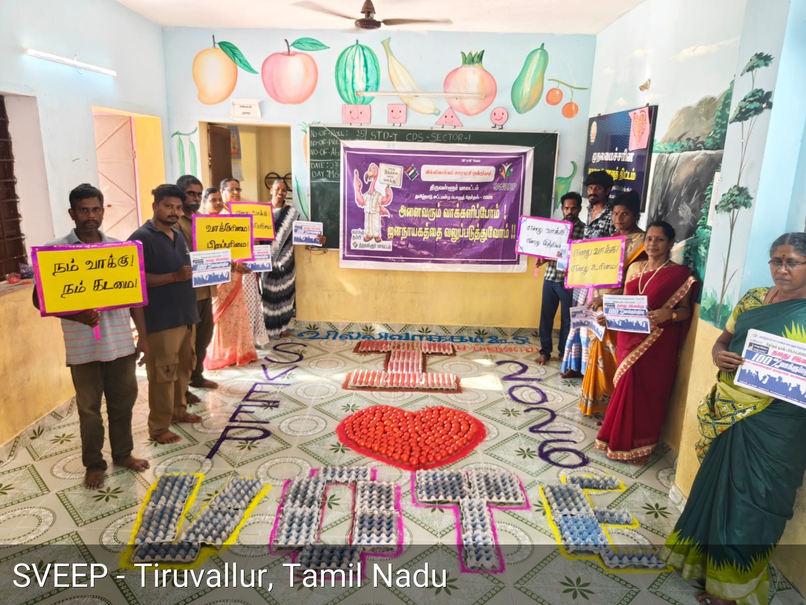 Street Rally with Placards