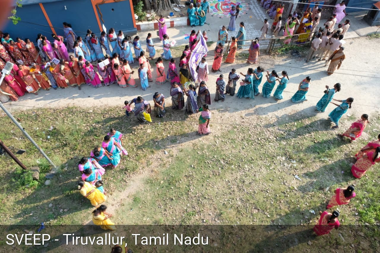 Human Chain for Voting Awareness
